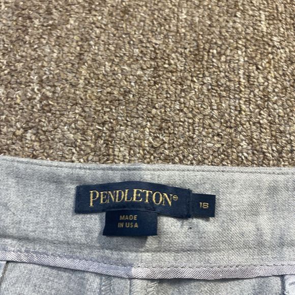 New PENDLETON - WOMEN'S GRAY 100% Virgin WOOL DRESS PANTS 18 $189 NWT - Picture 9 of 12